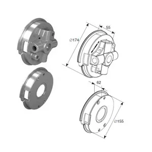 Окончание пружины М152 L (OMI 6″ S) на вал ф 1,25″, 1402L