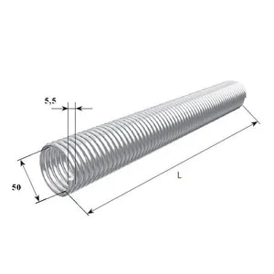 Пружина окрашенная 50- 5,5 левая, 32055/mL/RAL7004
