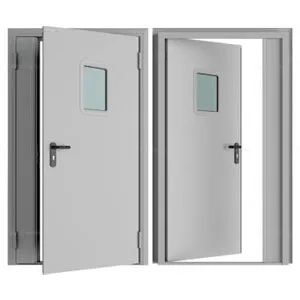 Дверь DoorHan/1350/2050/Противопож.EI60/двухств./остеклен./глад./глад./RAL7035/прав./угл. рама, DPO601/1350/2050/7035/R/N Дверь DoorHan/1350/2050/Противопож.EI60/двухств./остеклен./глад./глад./RAL7035/прав./угл. рама, DPO601/1350/2050/7035/R/N