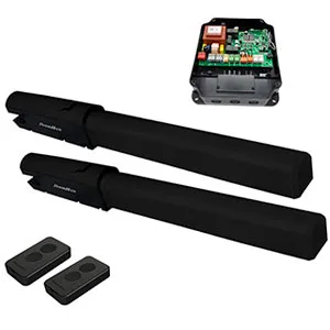 Комплект привода SW-5000PRO-BASE. В составе: привода Swing-5000PRO -2 шт,блок управления для распашных приводов SW-min, пульт Transmitter 2-PRO – 2 шт., SW-5000PROBASE +
